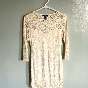 Cream lace dress